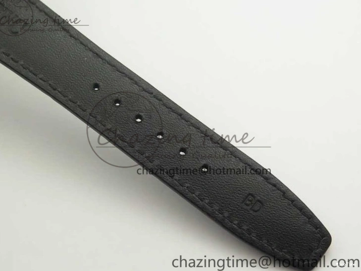 MIROTIME 0714 Popular Portuguese Flying Tourbillon SS Gray Dial 2 Sub Dials on Black Leather Strap 7159